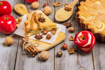 Ingredients for apple pie