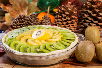 homemade kiwi pie