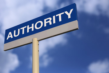 Authority Road Sign