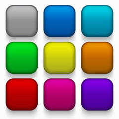 Vector modern colorful web buttons set