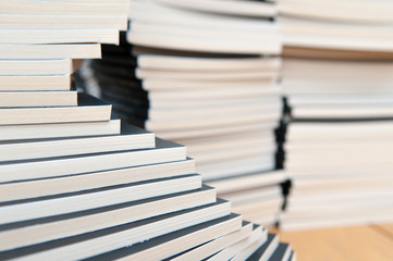 stacked books
