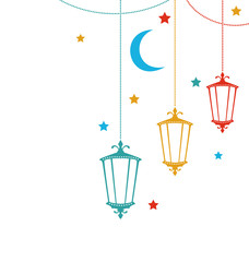 Celebration Cute Card for Ramadan Kareem