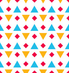 Materiał do szycia Seamless Geometric Texture with Rhombus and Triangles