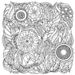 Pattern for coloring book