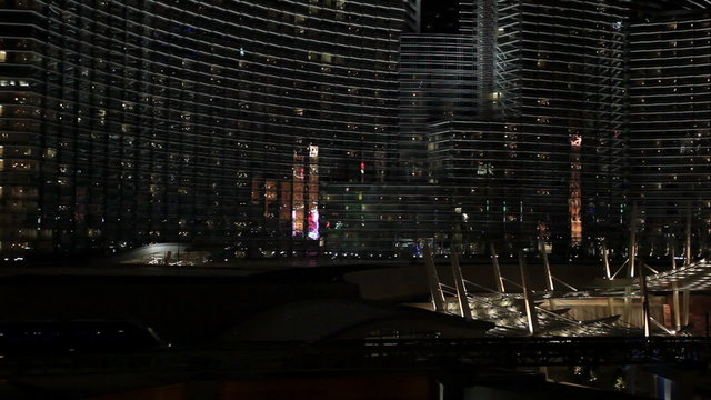 Las Vegas Resort Monorail Night HD 9421