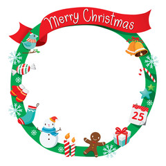 Christmas Wreath, Ornaments and Decoration, Merry Christmas, Xmas, Happy New Year, Objects, Animals, Festive, Celebrations