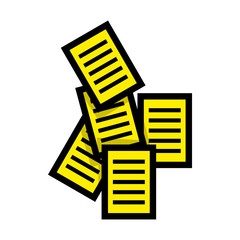 Stack of Paper Work Sheet