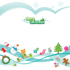 Fototapeta na wymiar Christmas Ornaments Decoration Card, Merry Christmas, Xmas, Happy New Year, Objects, Animals, Festive, Celebrations