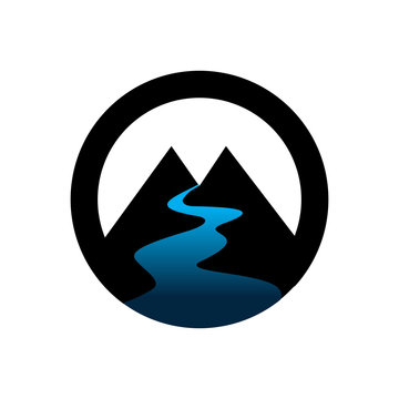Circle M Mountain Logo Template
