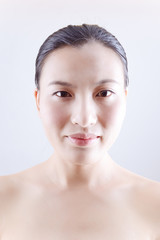 Beautiful woman in the portrait