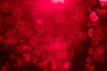 Red ray bokeh glitter defocused lights abstract background