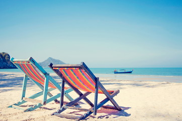 Two beach chairs