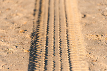 car wheel tires print footprint