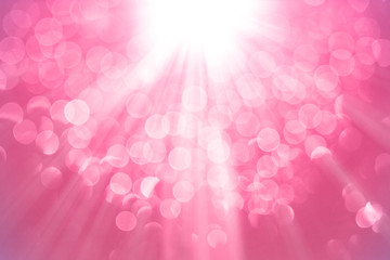 Pink ray bokeh glitter