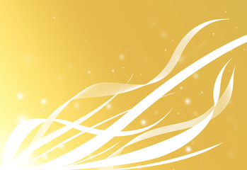 Gold wave and glitter