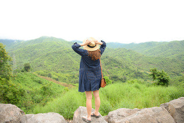 Tourist is traveling at Khao Ko, Thailand