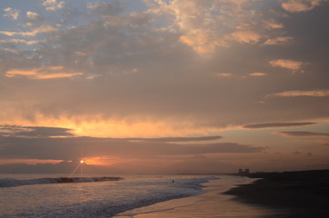 辻堂海岸　夕日