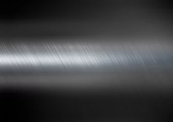 Foto op Plexiglas donkere metalen textuur achtergrond © Andrey Kuzmin