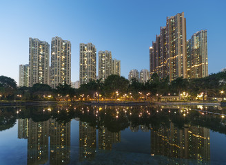 Residential district of Hong Kong