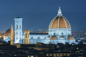 Fototapeta premium Cathedral Santa Maria del Fiore in Florence, Tuscany, Italy