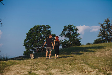 Photo of a couple in the mountains