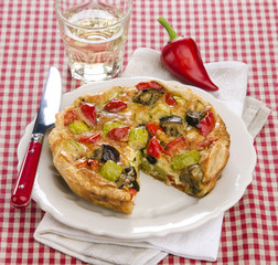 quiche with vegetables
