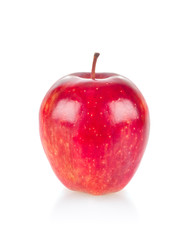 Ripe juicy apple. Isolated on white background