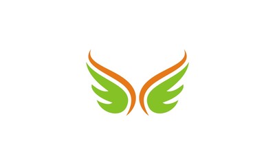 abstract wing vector logo