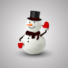 Happy snowman christmas 