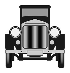 Vintage car, vector illustration