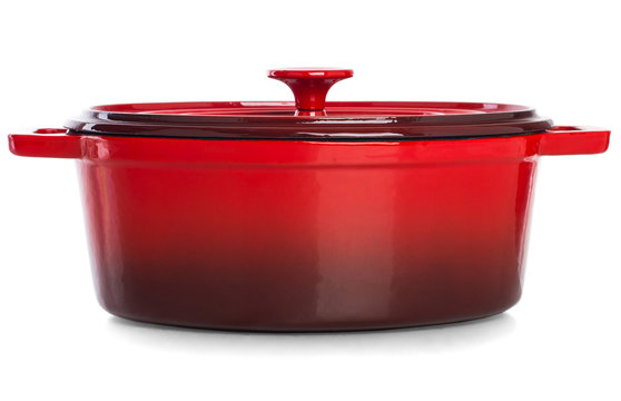 Red Pan for cooking the daily meal.