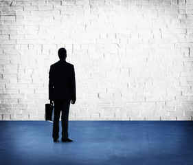 Obraz premium Businessman Professional Occupation Looking Standing Concept