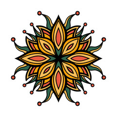 Mandala Square ornament