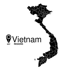 Detailed map of Vietnam