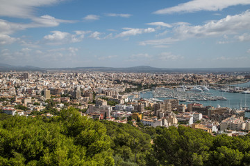 Fototapeta na wymiar Panorama Palma de Mallorca