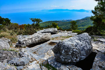 Mysterious Graves in Sendoukia, Skopelos, Greece 