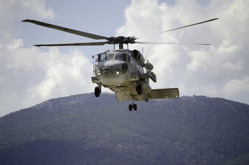 Fototapeta na wymiar Black hawk helicopter