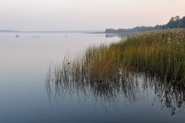 gradient river, water, lake Yugla, Riga, Latvia