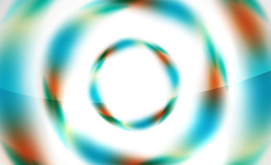 Glossy blurred swirl circle shapes abstract background