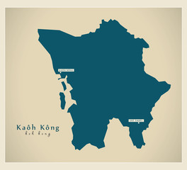 Modern Map - Kaoh Kong KH