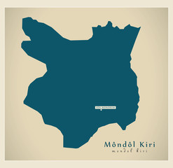 Modern Map - Mondol Kiri KH