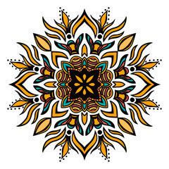 Mandala Square ornament