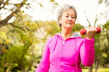 Senior woman in the park