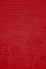 Fototapeta na wymiar Rote Wand aus alten Backsteinen
