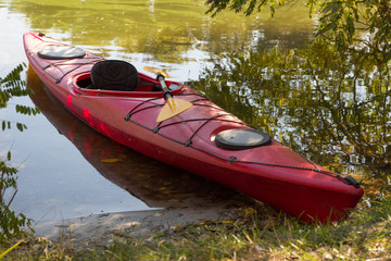 Kayak in open water.