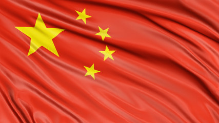 3D Chinese flag