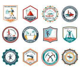 Fototapeta premium Expedition Emblems Set