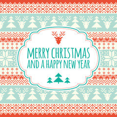 Merry Christmas Card Pixel