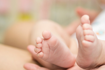 Obraz na płótnie Canvas little baby feet