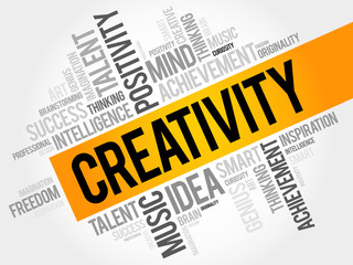Creativity word cloud concept